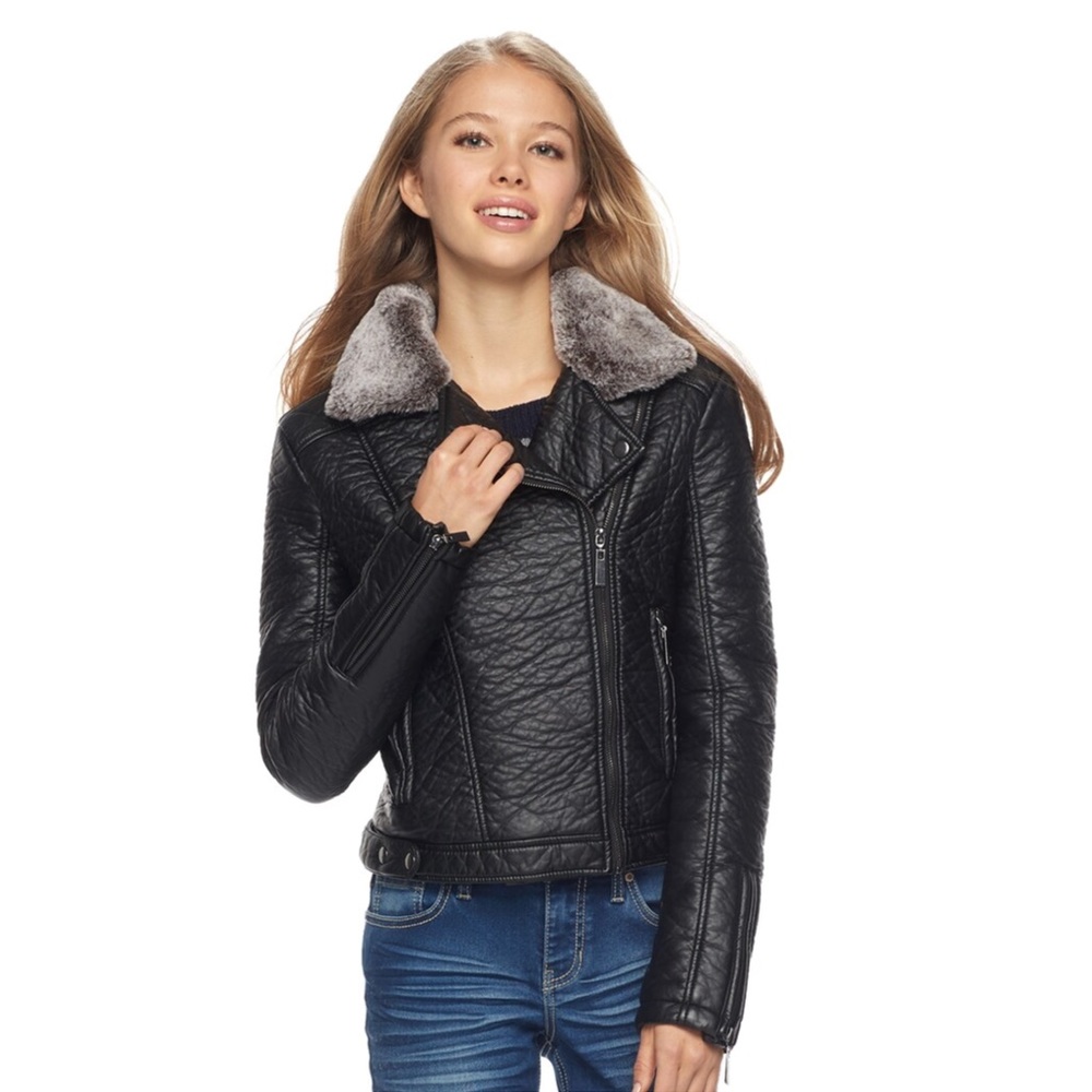 🖤 Last 1❣ M black Faux leather jacket